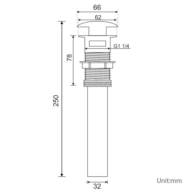 Bộ xả nhấn Lavabo Zento ZP031
