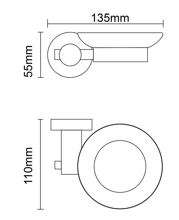 KỆ ĐỰNG XÀ BÔNG ZENTO HA4604