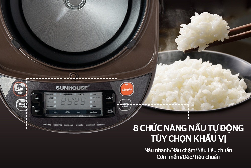 Nồi cơm điện tử Sunhouse SHD8905C