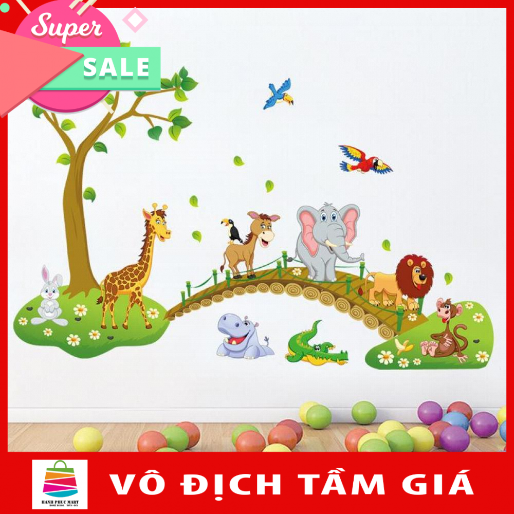 Decal trang trí động vật