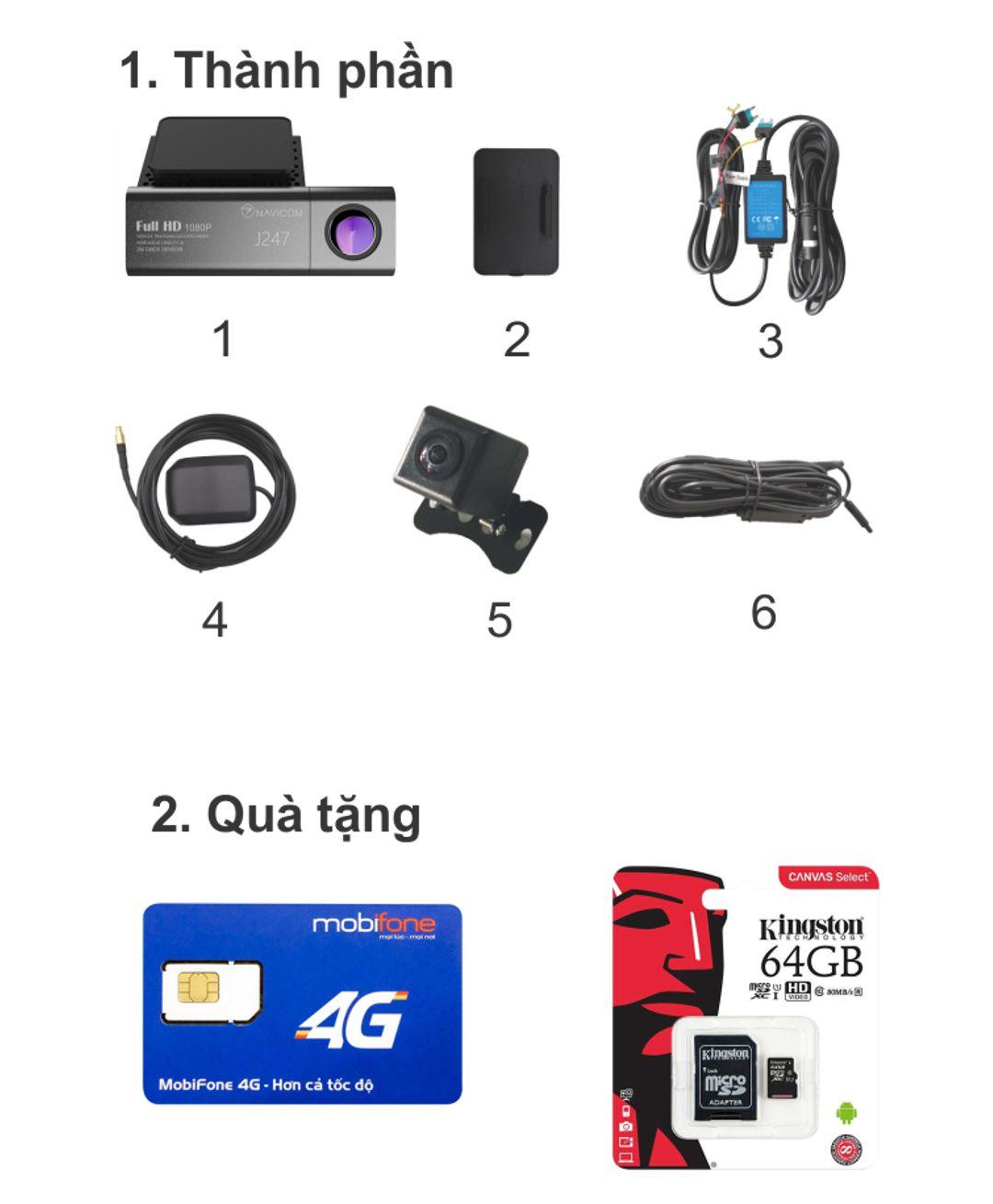 Camera giám sát hành trình Navicom J247