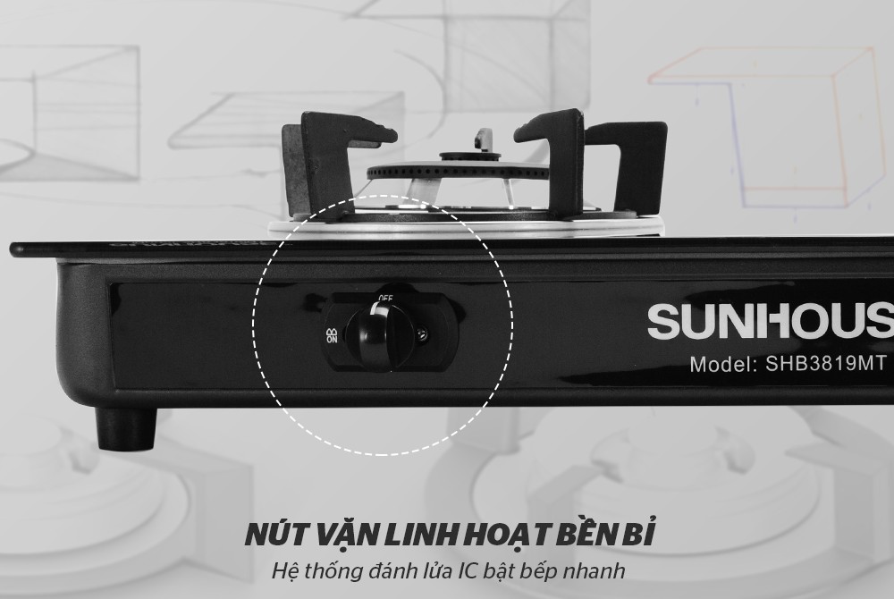 Bếp Gas Sunhouse SHB3819MT