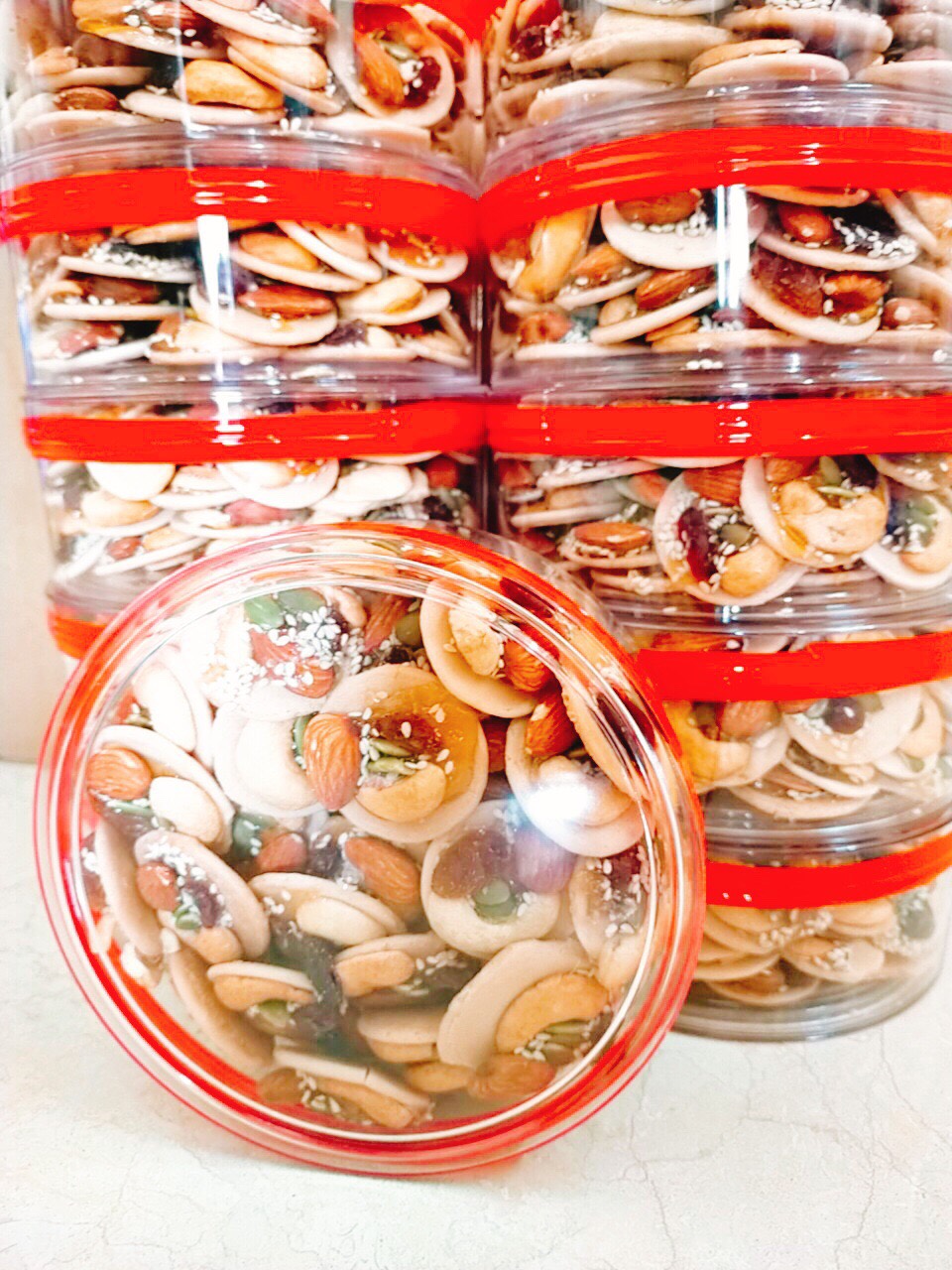 Bánh đồng tiền mix hạt 500g