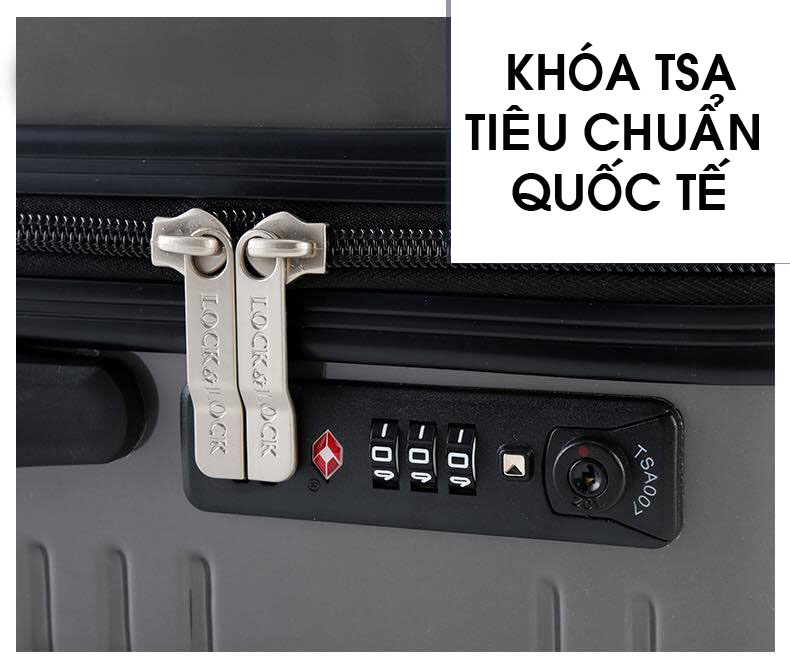 Vali Lock&Lock Colorfull Carrier LTZ930GRY 20inch