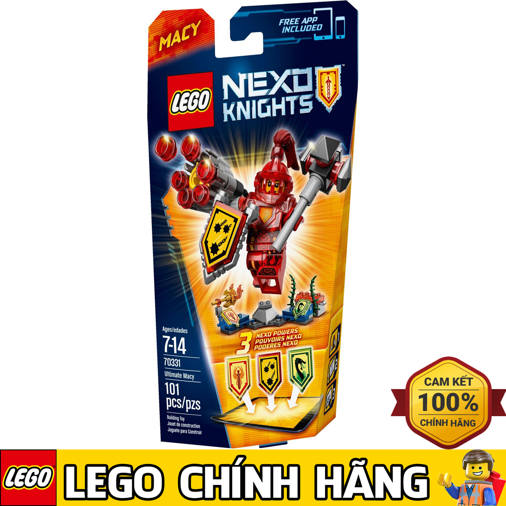 Mô hình Lego Nexo Knights 70331 – Hiệp sỹ Macy