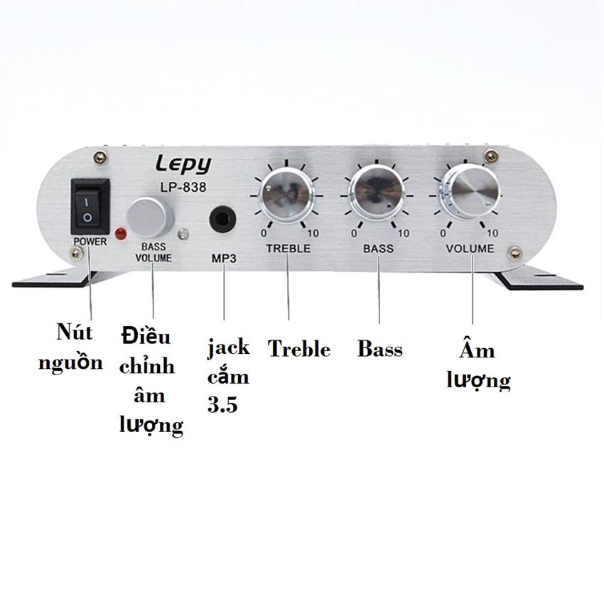 Bộ khuếch đại âm thanh Lepy LP-808