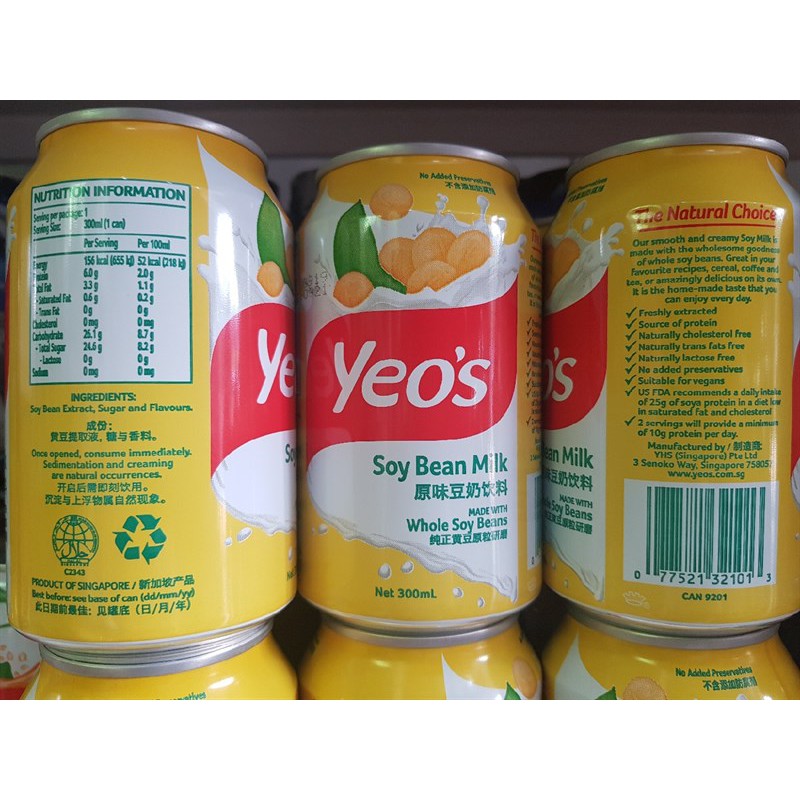 Sữa đậu nành Yeo's 6 lon