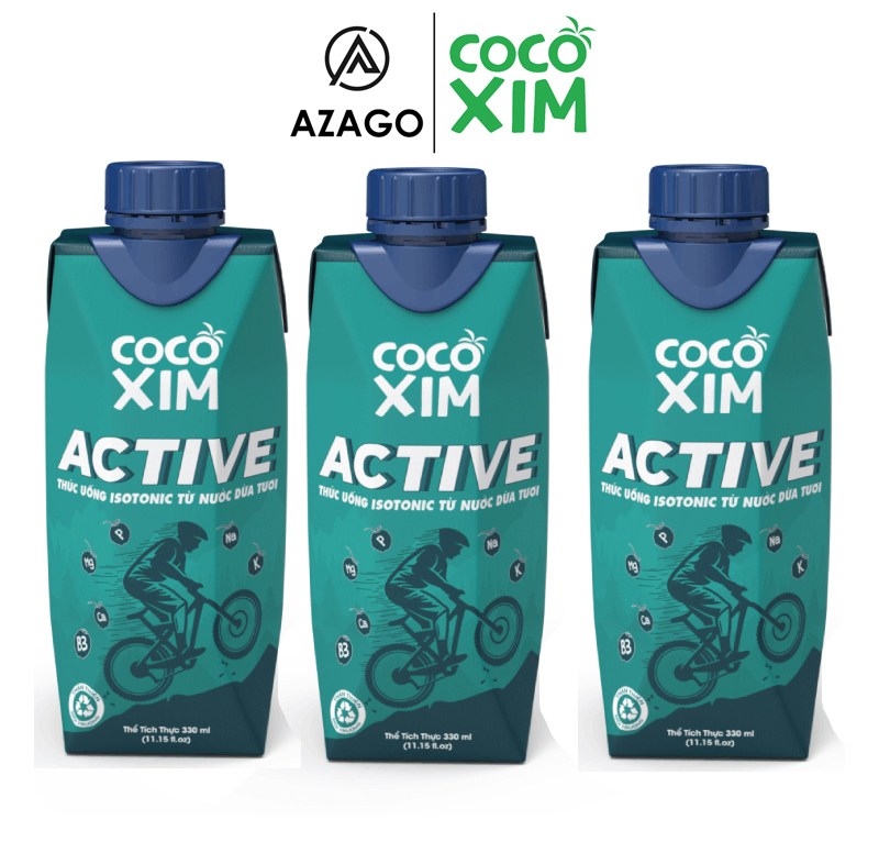 Nước dừa COCOXIM Active 330ml combo 3 hộp