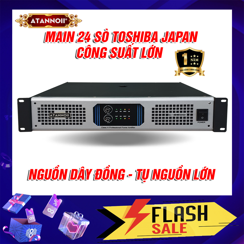 Cục Đẩy Công Suất ATANNOII C-8600 24 sò