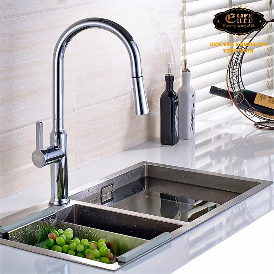 Vòi rửa chén nóng lạnh Eurolife EL-T027