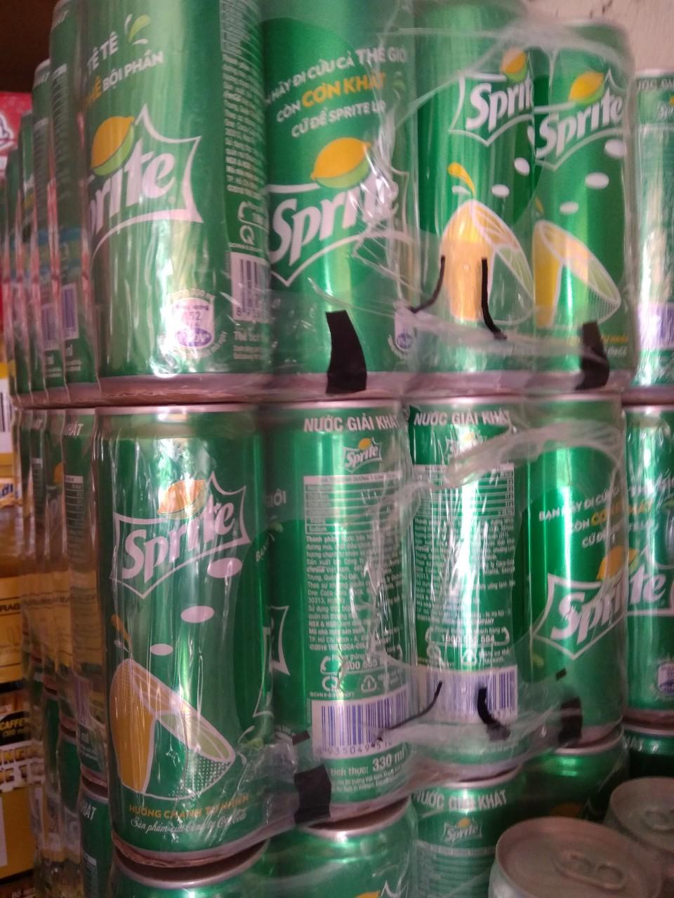 Nước ngọt Sprite 330ml Thùng 24 lon