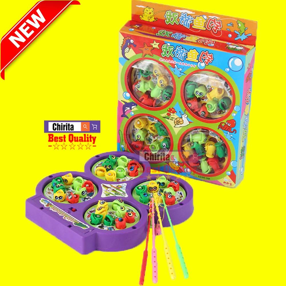 Đồ chơi câu cá NO9923 - Gồm 4 hồ cá - 32 con cá - 4 cần câu