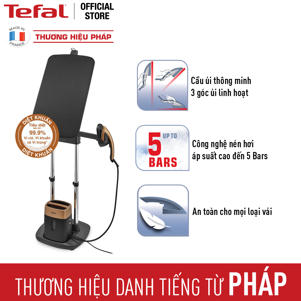 Bàn ủi hơi nước đứng Tefal QT1020E0