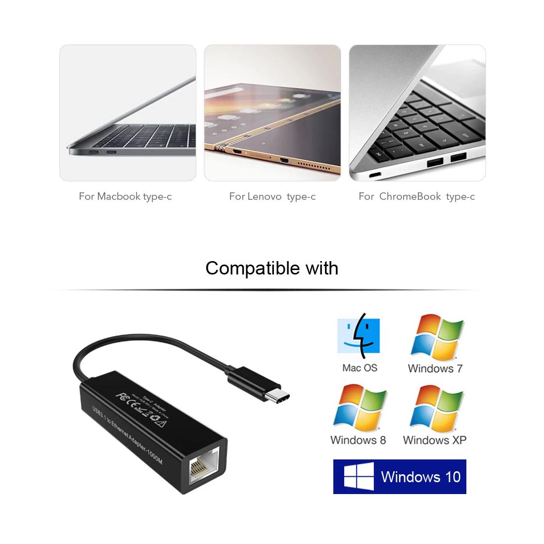 ADAPTER CHUYỂN TYPE-C 3.1 RA CỔNG LAN RJ45 CHOETECH HUB-R01