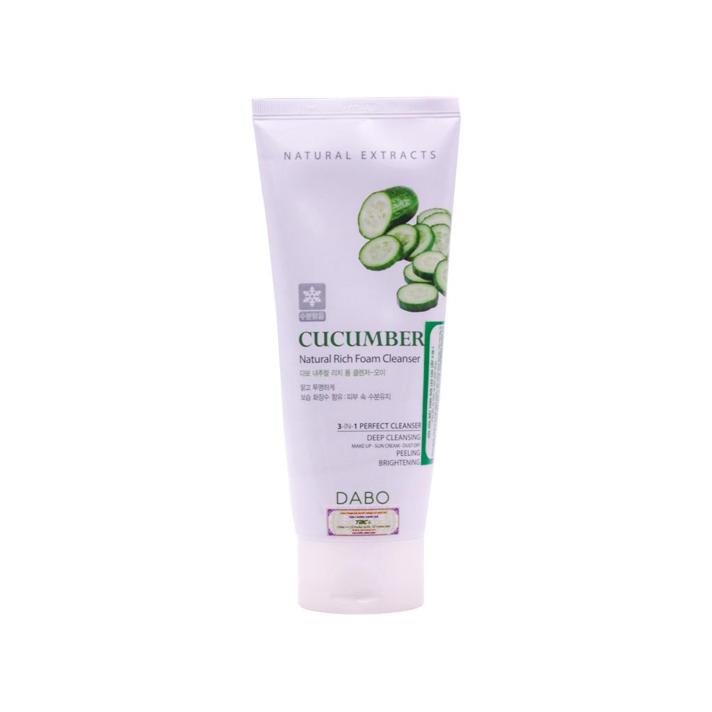 Sữa rửa mặt Dabo tinh chất dưa leo 180ml