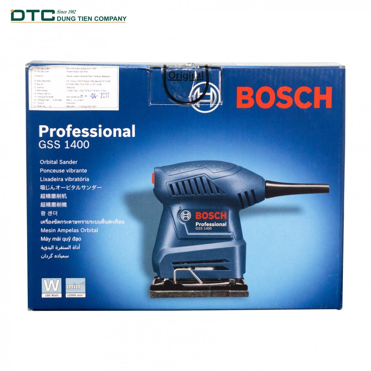 MÁY CHÀ NHÁM VUÔNG BOSCH GSS1400