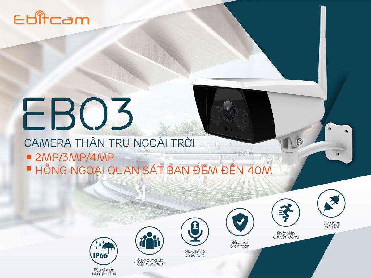 Camera IP Wifi Ebitcam EB03 - 2MP