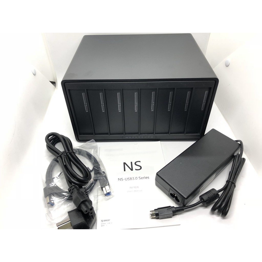 Box 8 ổ cứng 3.5 inch Orico NS800U3