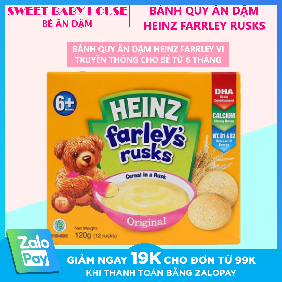 Bánh Qui Heinz Farley'S Vị Cam 240Gr