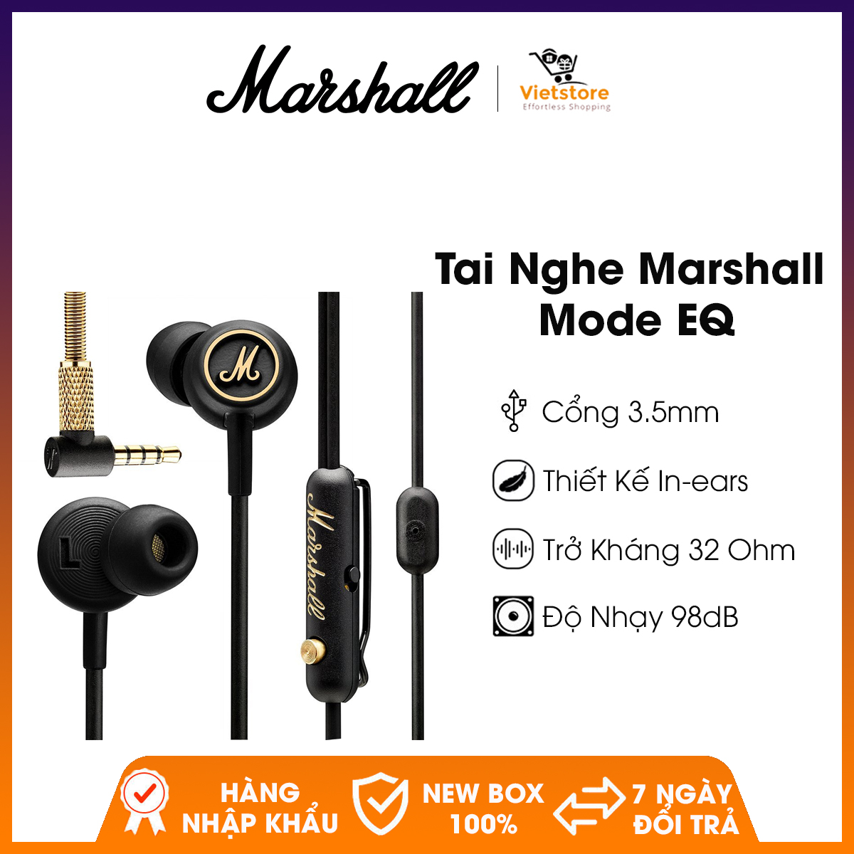 Tai nghe nhét tai Marshall Mode EQ