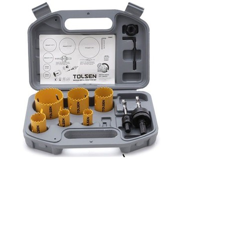 Bộ 9 vòng khoét lỗ sắt Tolsen 75861
