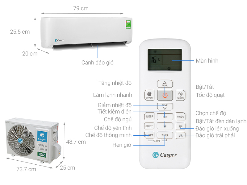 Máy Lạnh / Điều Hòa Casper LC-09TL32 1HP