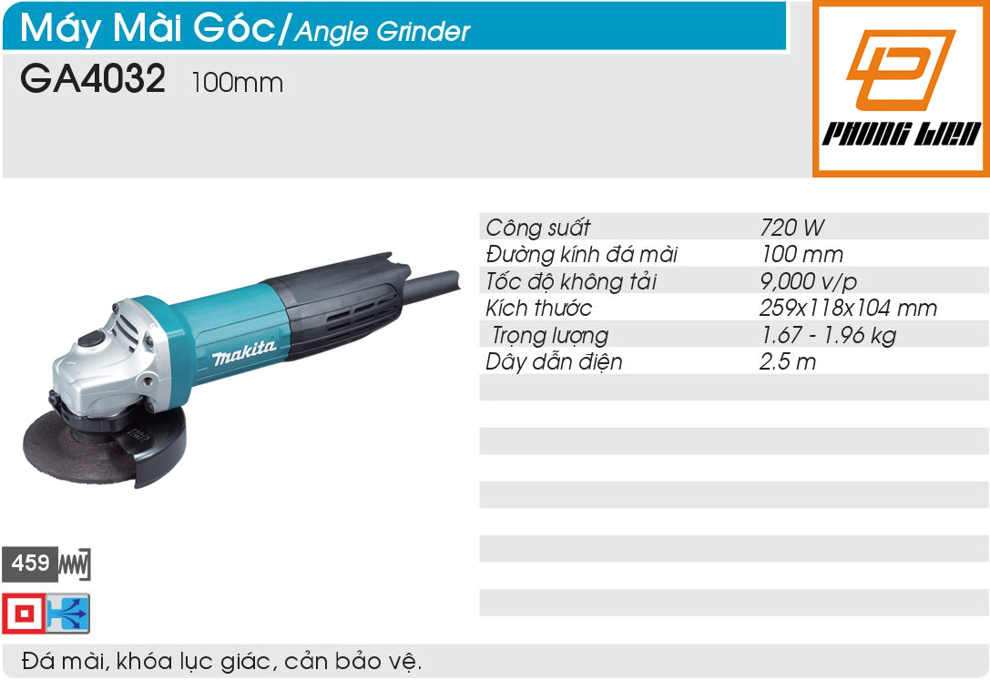 Máy mài góc Makita GA4032