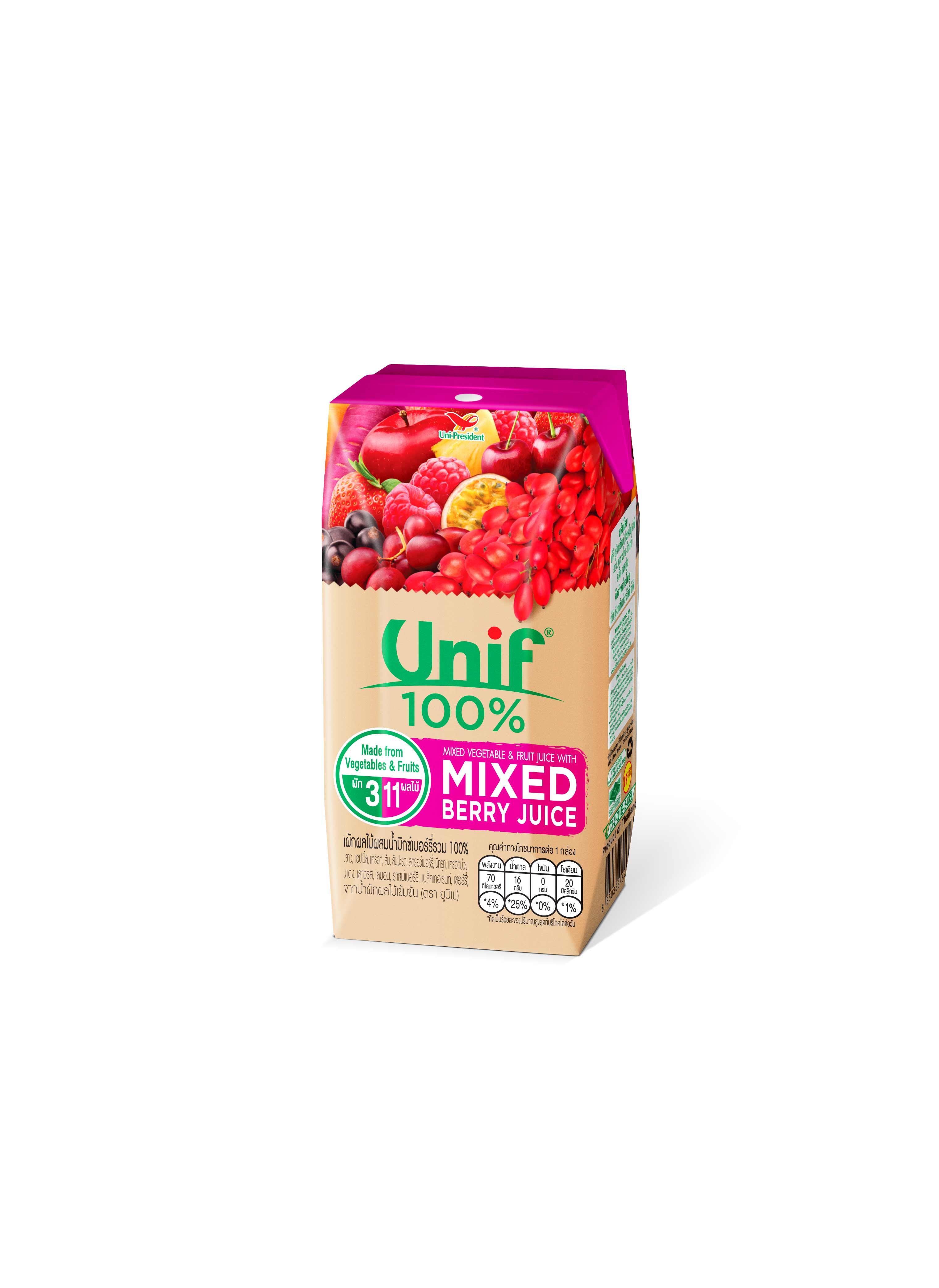 Nước Ép UNIF Rau Củ & Trái Berry 200ml