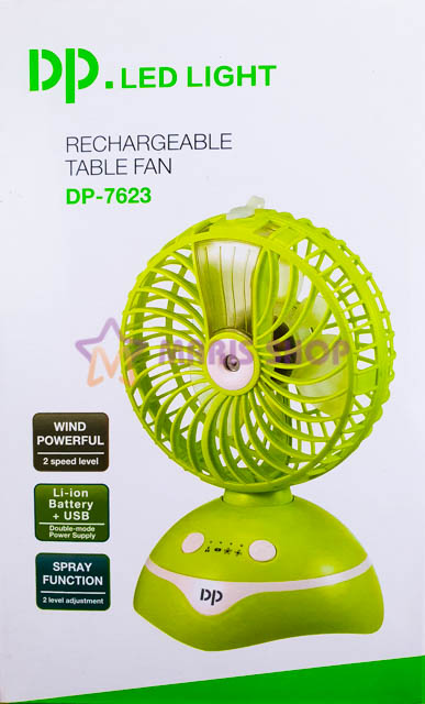 QUẠT SẠC PHUN SƯƠNG DP-7623