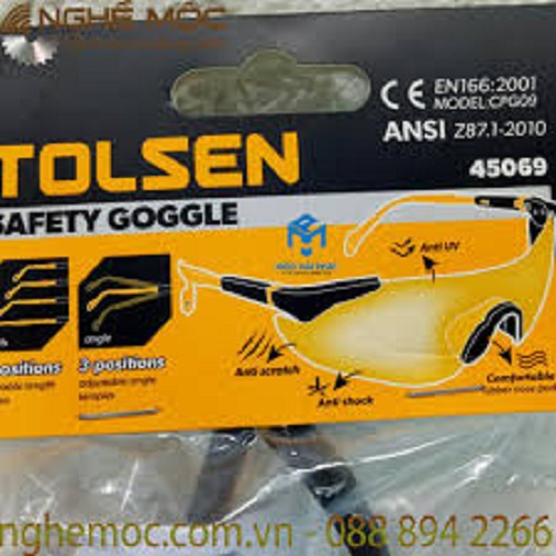 KÍNH BẢO HỘ CÓ DÂY TOLSEN 45069