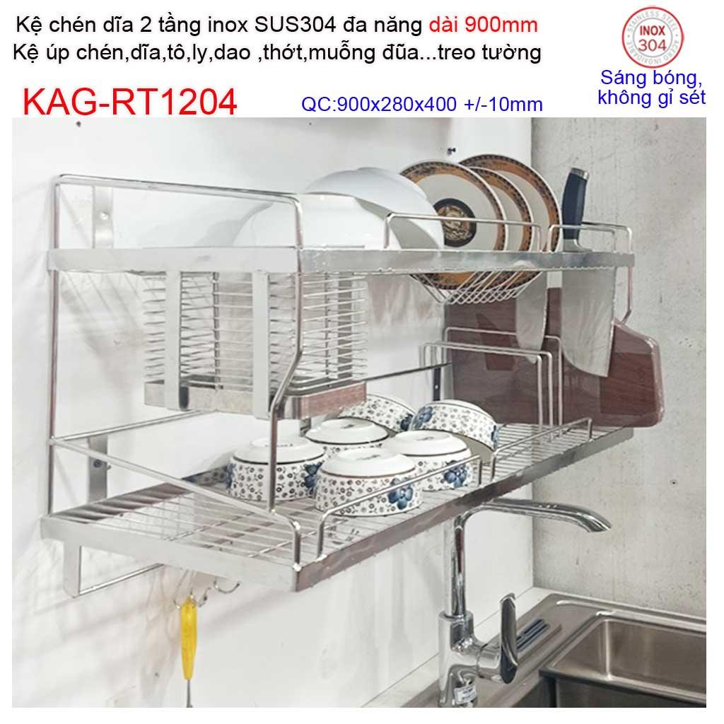 KỆ ĐỰNG CHÉN BÁT 2 TẦNG KAG-RT1204