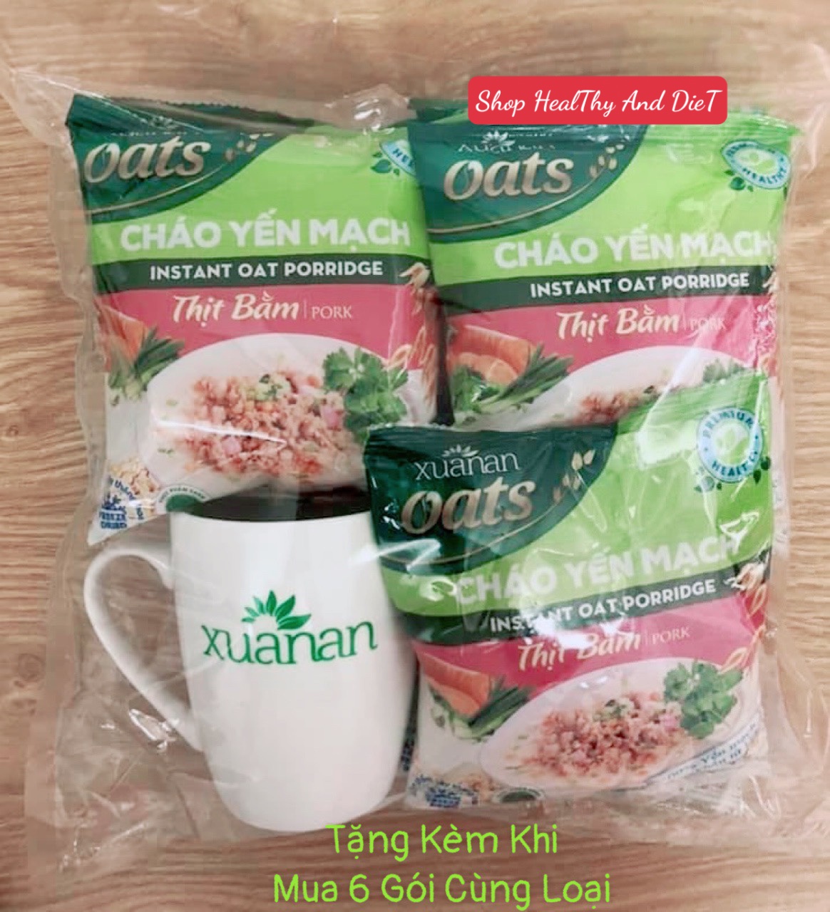 Cháo Yến Mạch Xuân An Thịt Bằm 40g