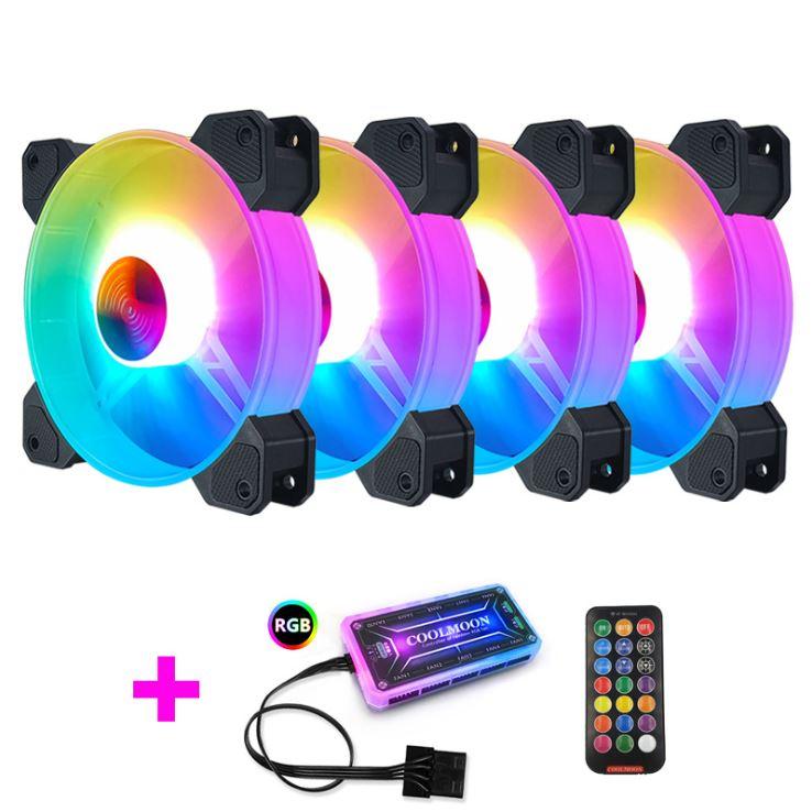 Bộ Quạt Tản Nhiệt, Fan Case Coolmoon Y1 Led RGB