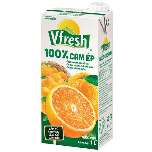Nước Ép Vfresh Cam 1l thùng 12 hộp