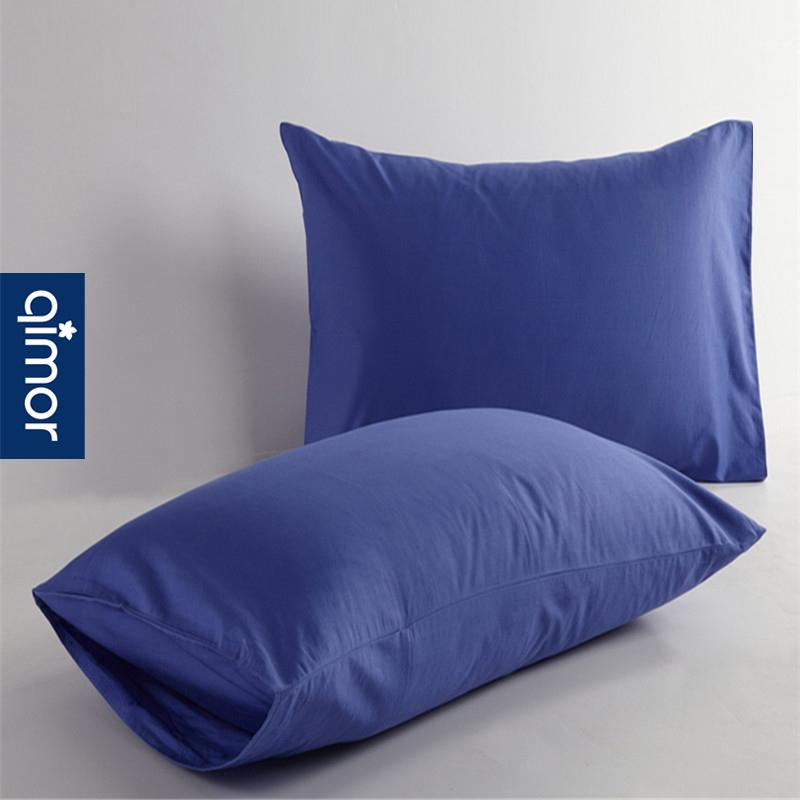 100% Cotton Vỏ Gối 100% Cotton Sọc Chéo Màu Đồng Bằng Duy Nhất Người Lớn 48 74 Cm Giản Lược Vỏ Gối