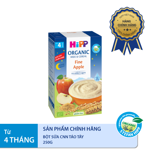 Bột dinh dưỡng Chúc ngủ ngon Táo tây HiPP 250g