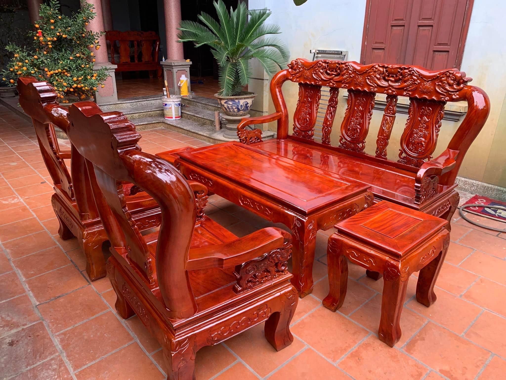 Bộ bàn ghế minh quốc voi
