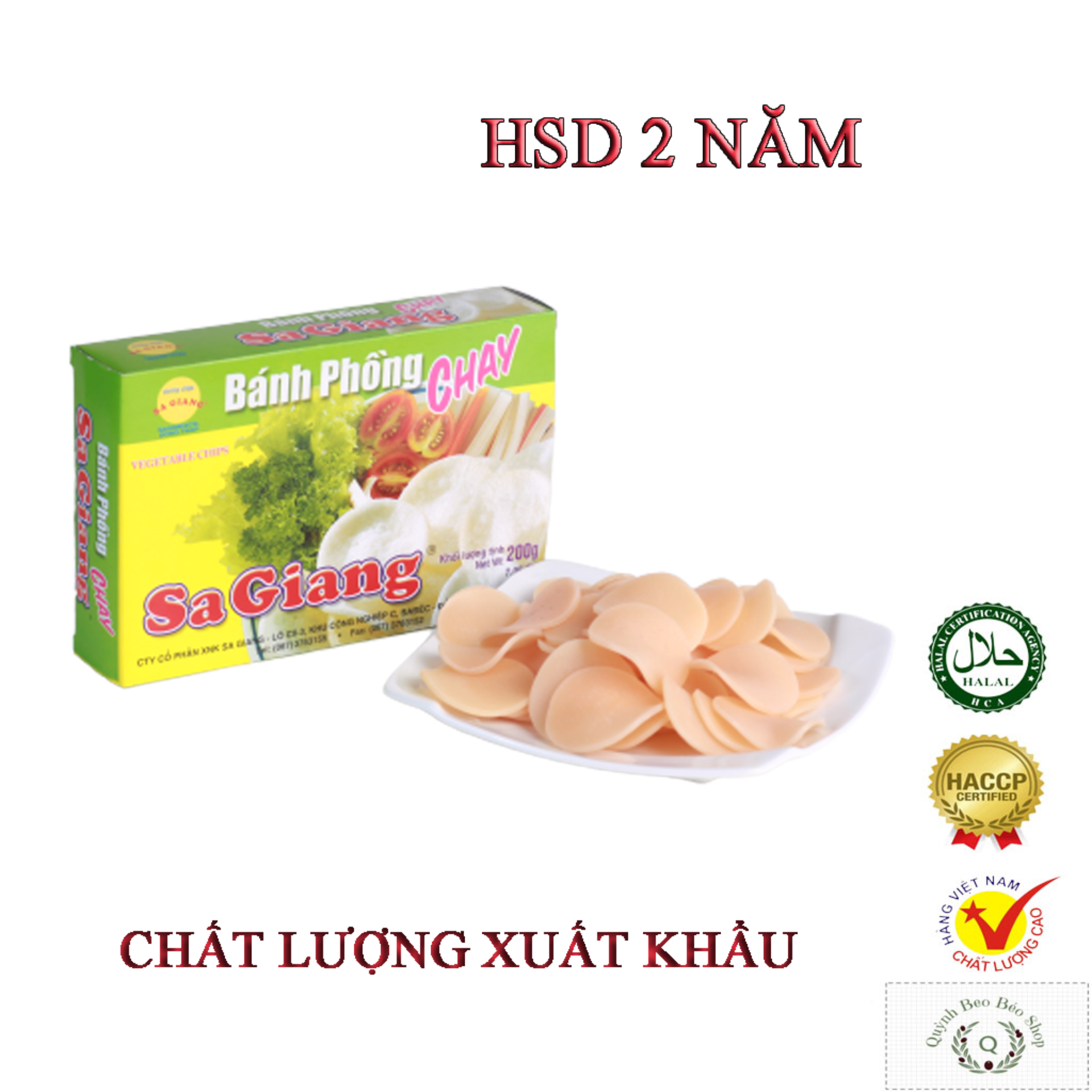 Bánh phồng chay Sa Giang 200g