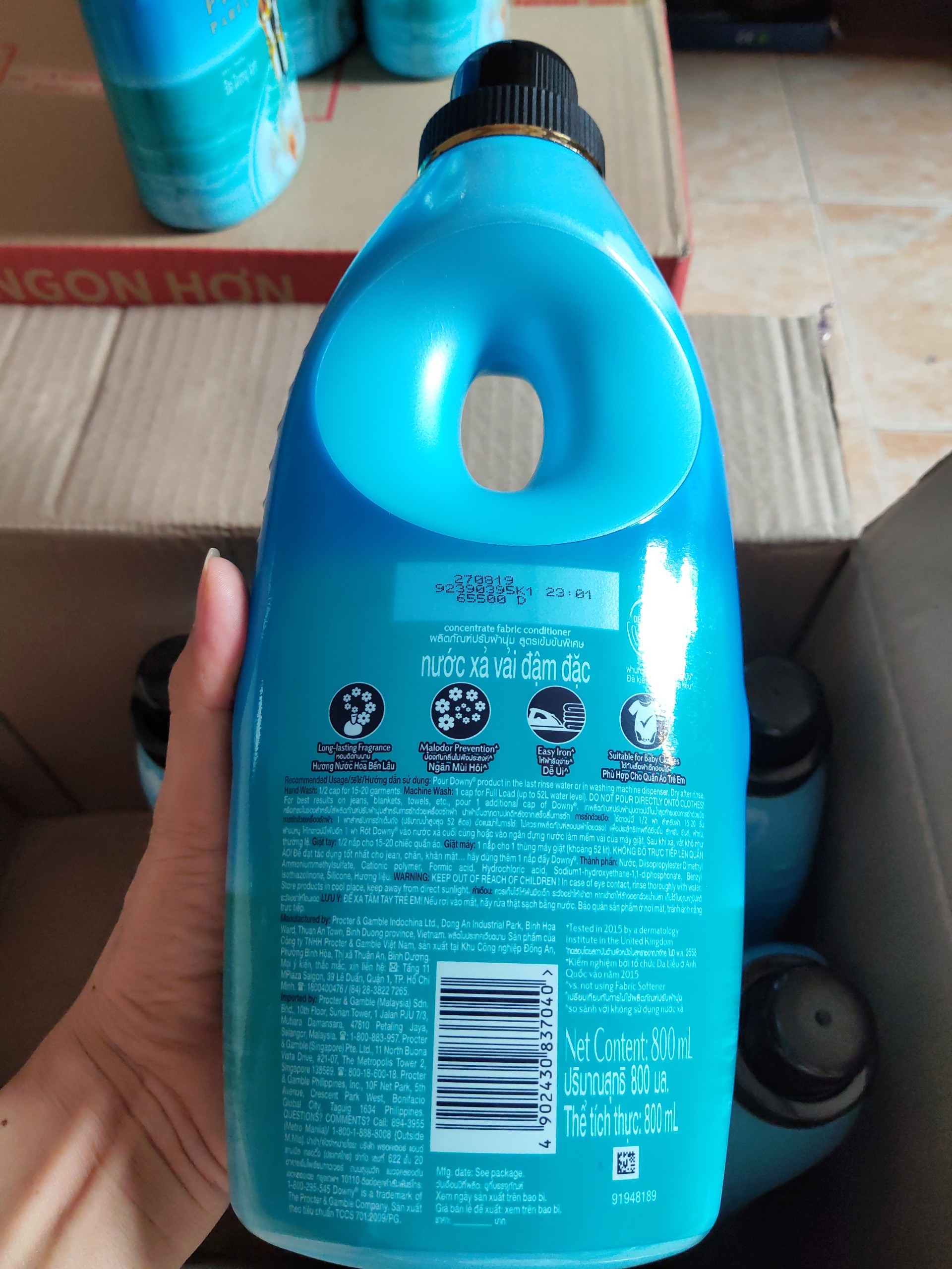 Nước Xả Downy Đại Dương Xanh 800ml