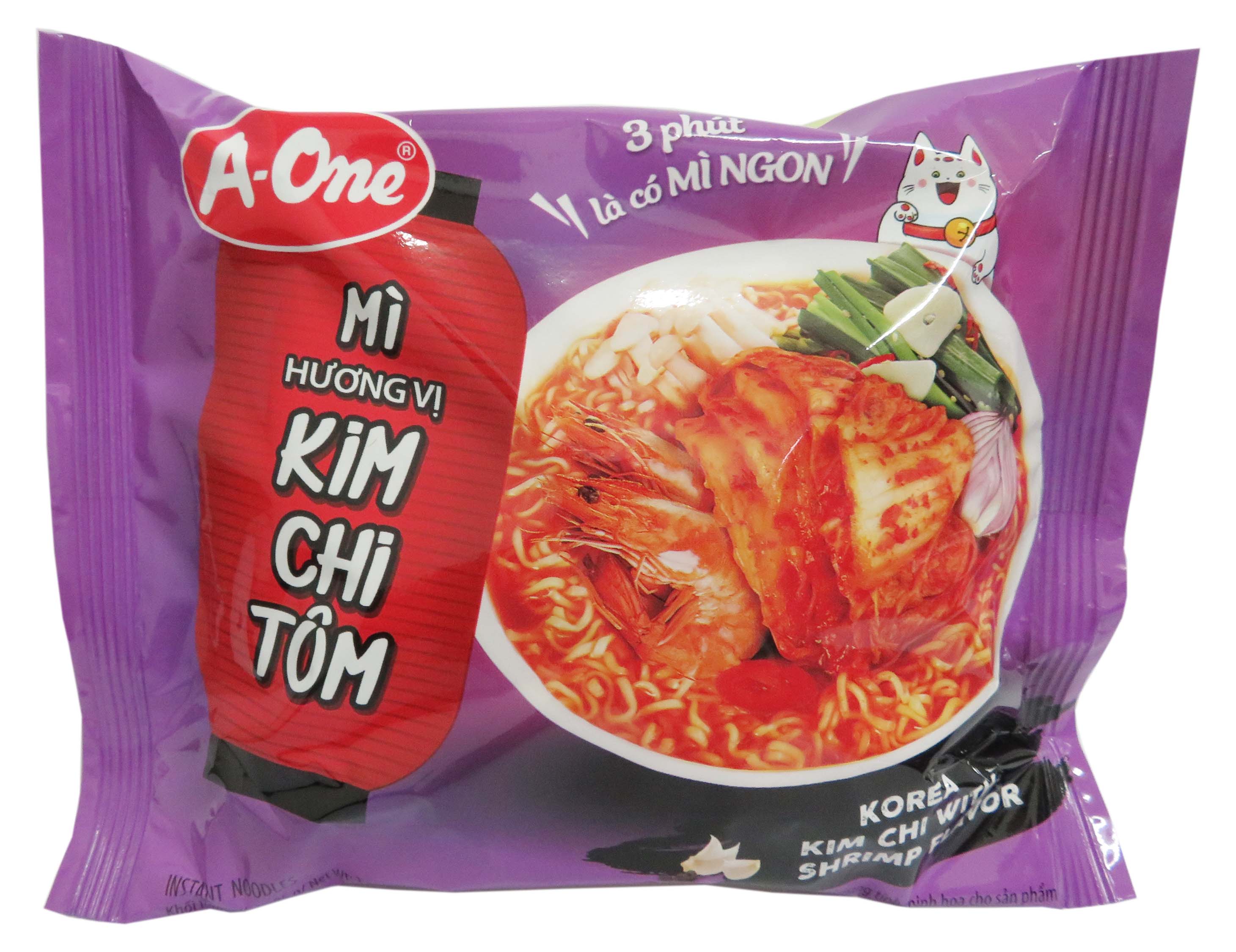 Mì A-One Hương Vị Kim Chi Tôm