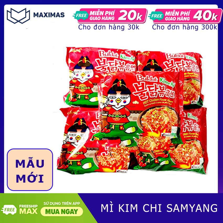 Mì cay Samyang Kim chi 135g lốc 5 gói