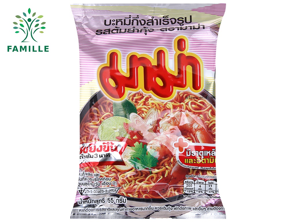 Mì Tôm TomYum Mama 55G thùng 30 gói