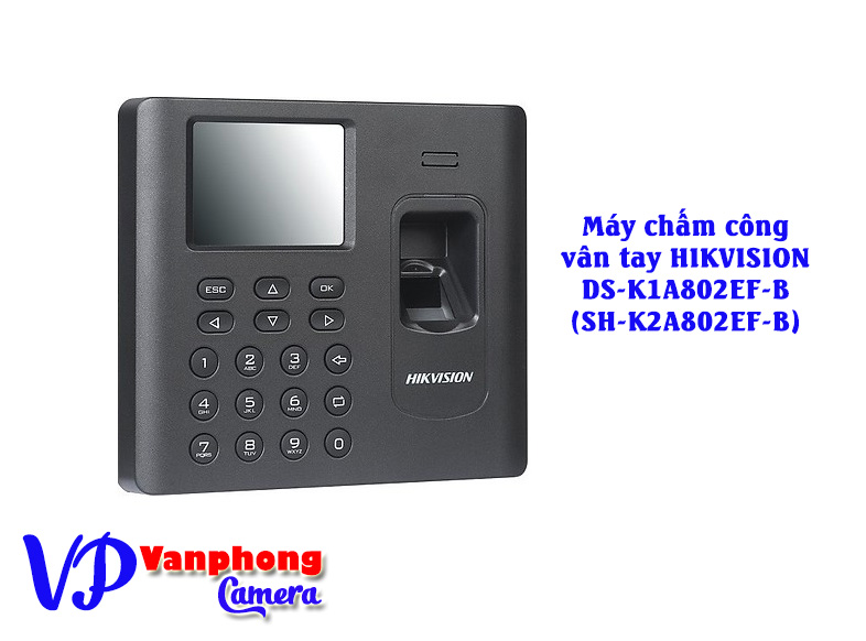 Máy Chấm Công Vân Tay Hikvision DS-K1A802EF-B/1