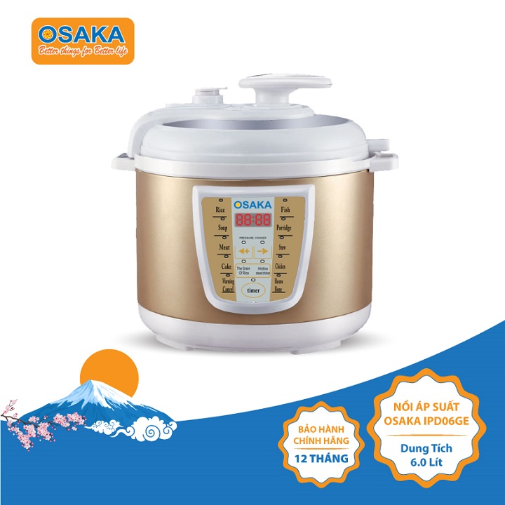 Nồi áp suất điện tử Osaka IPD-06GE 6L