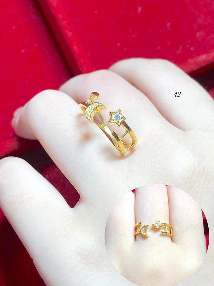 Nhẫn nữ vàng tây