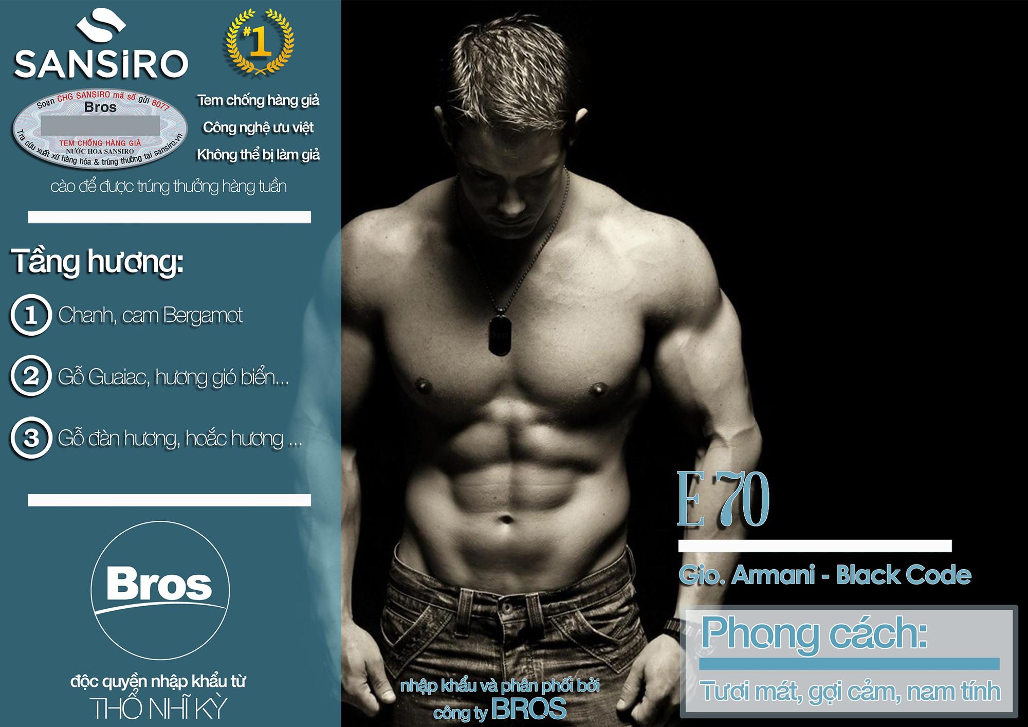 Nước hoa nam Sansiro For Men 8ml