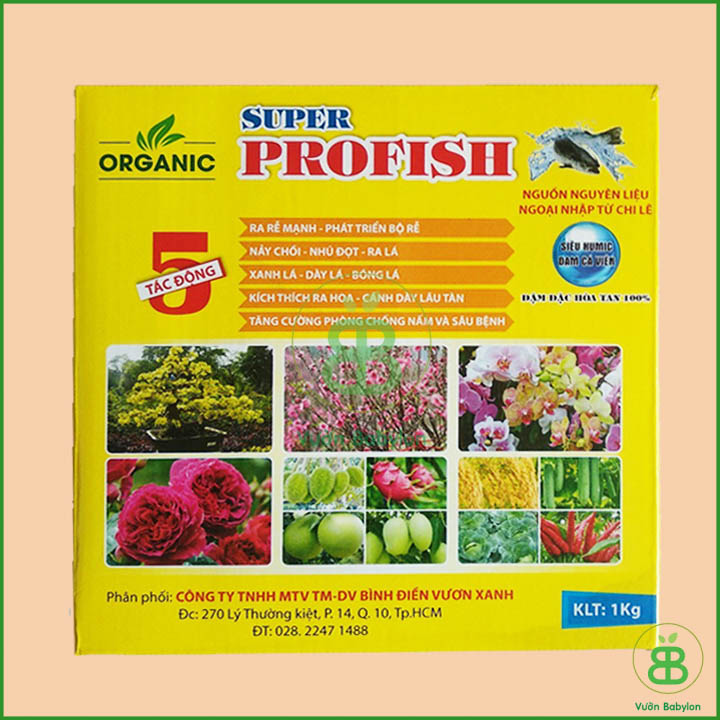 Phân Hữu Cơ Đạm Cá Super Profish 1KG