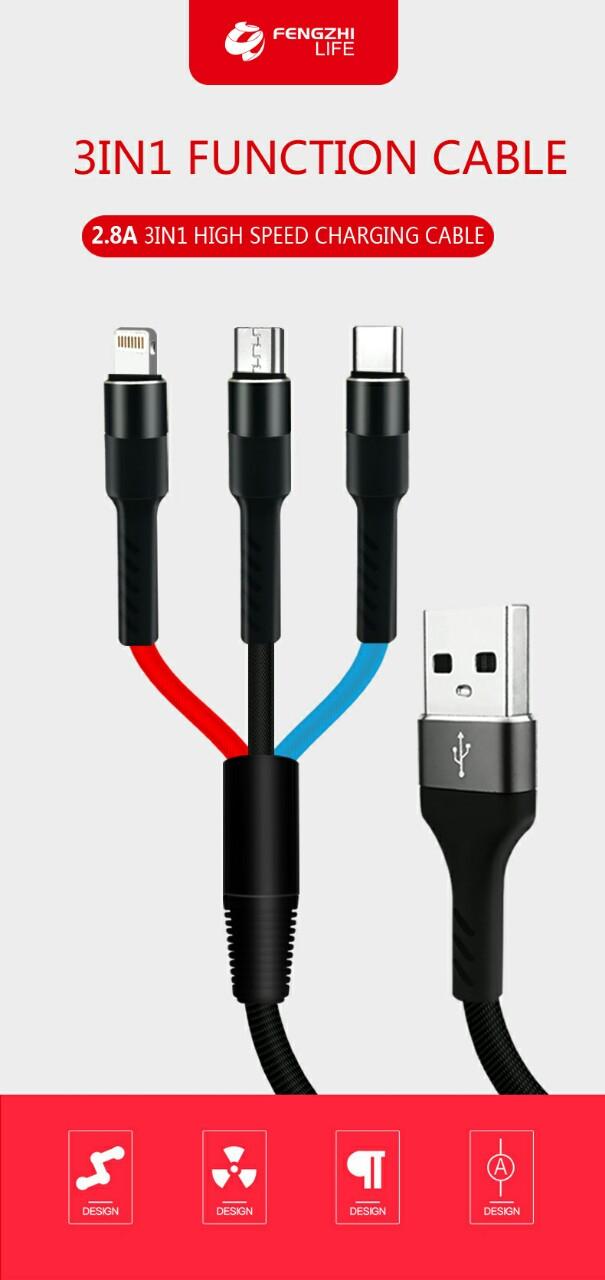 CÁP SẠC 3IN1 FENGZHI X116