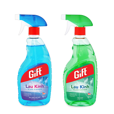 Nước Lau Kính Gift Sắc Biển Tươi Mát 580ml combo 2 chai