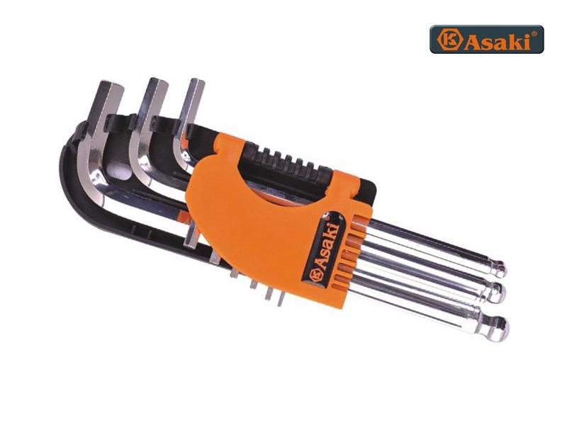 Bộ lục giác đầu bi Asaki AK-194